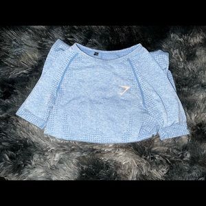 Gymshark Vital Seamless Long sleeve crop top - SIZE (XS) lightly worn